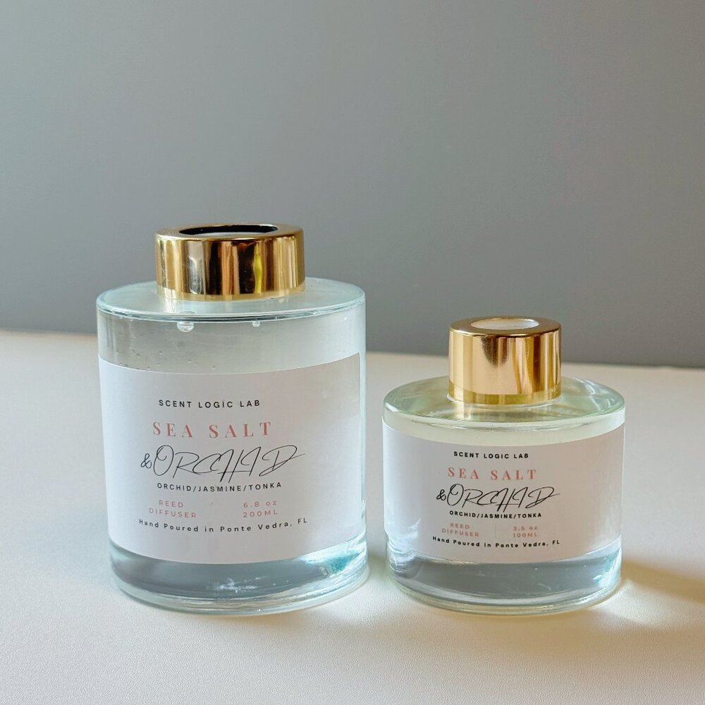 Sea Salt and Orchid Reed Diffuser – 100ml  | Hand-Poured Aroma